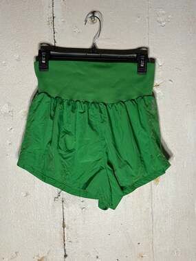 FP Movement Free People The Way Home High-Waisted Shorts in Sport Green